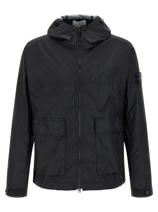 26SS 스톤 아일랜드 멤브라나 3L TC 후드 자켓 L1S154100004S0A21V0020 Blue