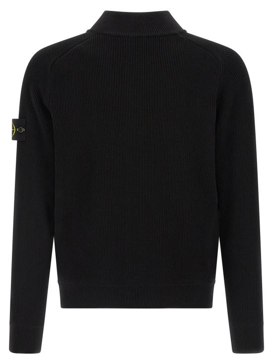 26SS 스톤 아일랜드 리브르 소프프 오가닉 코튼 쿼터 집 스웨처 L1S155100124S00D8V0029 Black - STONE ISLAND