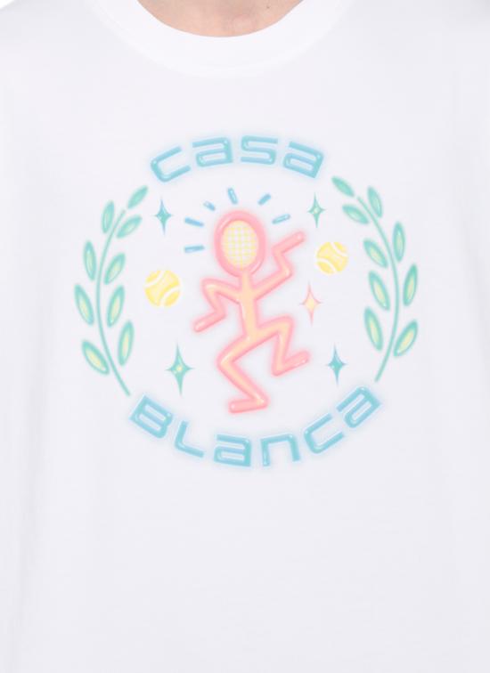 26SS 카사블랑카 반팔 티셔츠 MSP26JTS00111 BRIGHT WHITE JERSEY White - CASABLANCA