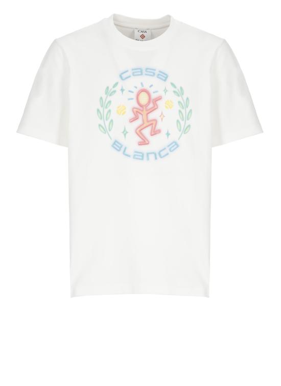 26SS 카사블랑카 반팔 티셔츠 MSP26JTS00111 BRIGHT WHITE JERSEY White