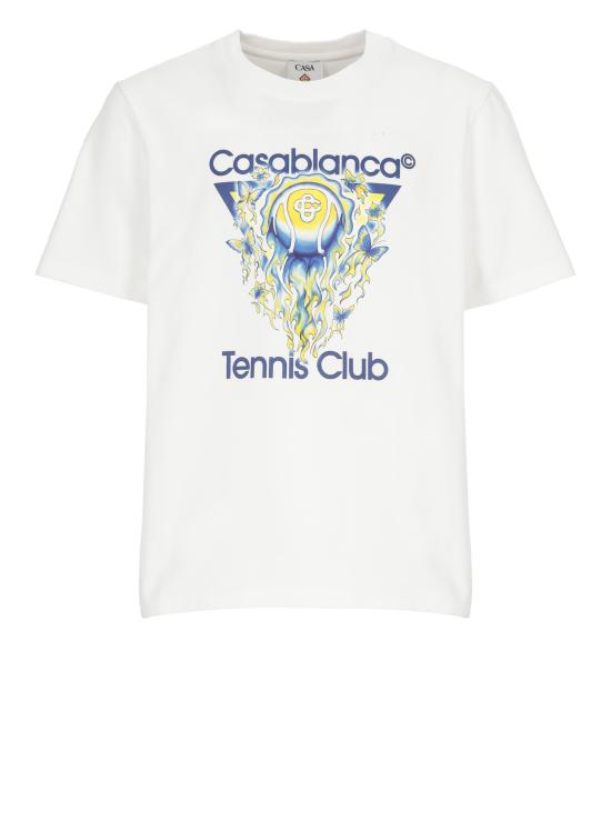 26SS 카사블랑카 반팔 티셔츠 MSP26JTS00101 BRIGHT WHITE JERSEY White