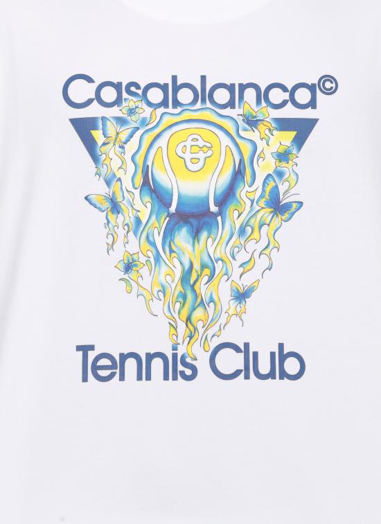 26SS 카사블랑카 반팔 티셔츠 MSP26JTS00101 BRIGHT WHITE JERSEY White - CASABLANCA