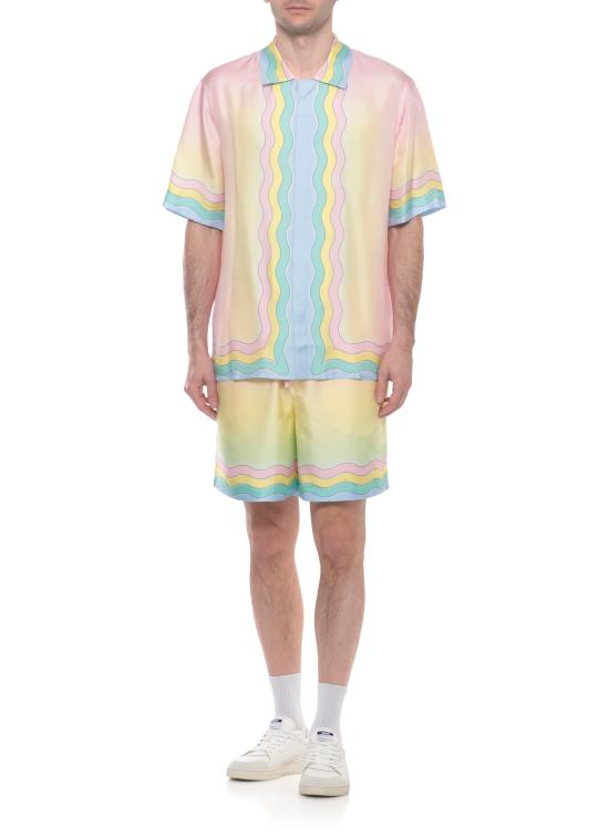 26SS 카사블랑카 반팔 셔츠 MSP26SH00303 SILK TWILL MultiColour - CASABLANCA