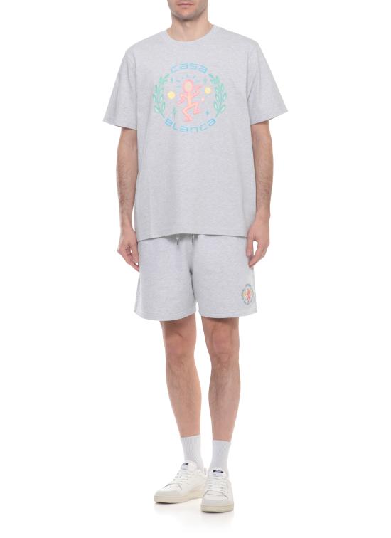 26SS 카사블랑카 반팔 티셔츠 MSP26JTS00102 GREY MARLE JERSEY Grey - CASABLANCA