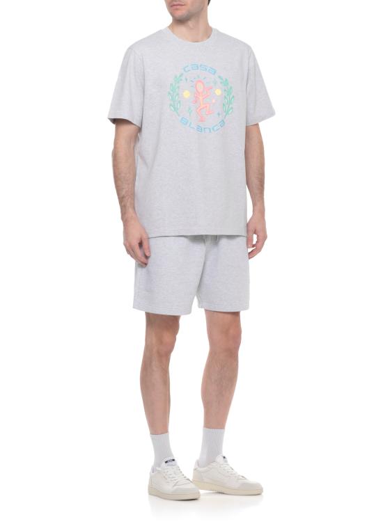 26SS 카사블랑카 반팔 티셔츠 MSP26JTS00102 GREY MARLE JERSEY Grey - CASABLANCA