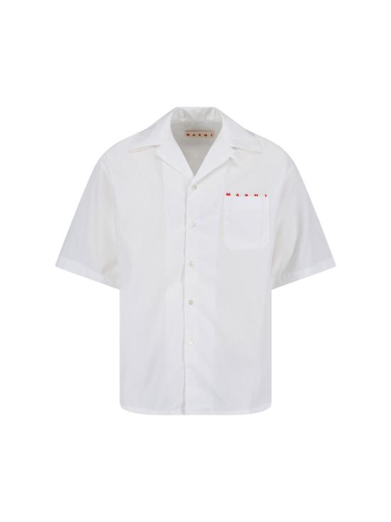 26SS 마르니 반팔 셔츠 CUMU0213PP USCT88 LRW01 White