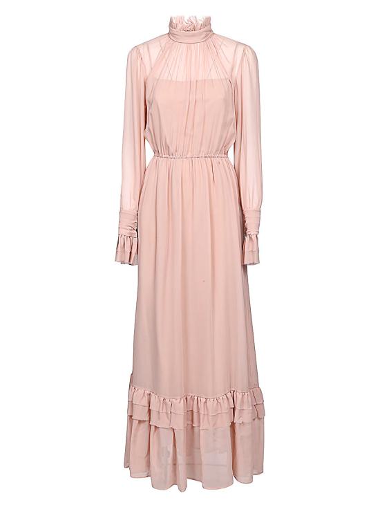  끄리다 롱 원피스 SANREMO PALEROSE Pink