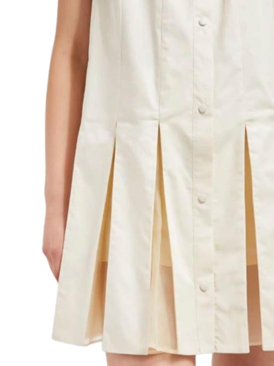  몽클레어 코튼 앤 실크 미니 셔츠 드레스 2G00011597LQ050 White - MONCLER