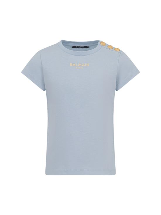 26SS [키즈] 발망 티셔츠 BY8A01K Z3672685OR BABY BLUE