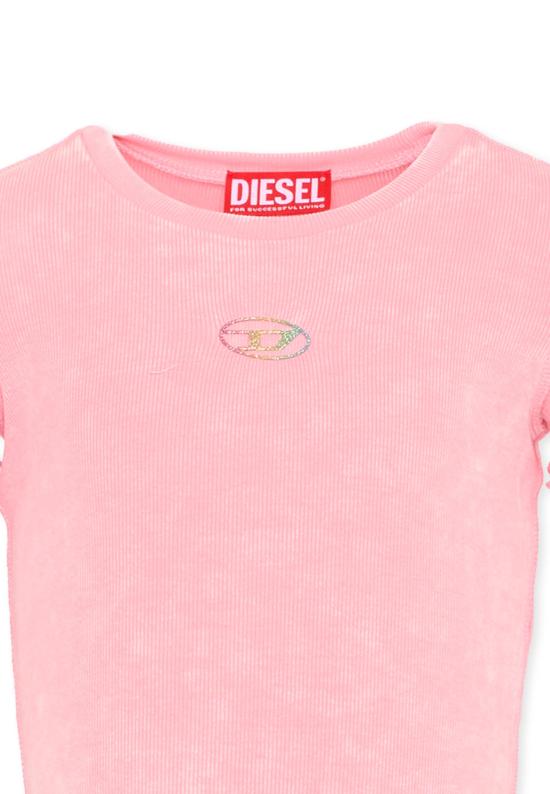 26SS [키즈] 디젤 티셔츠 J02579 KYA0E K333 PINK - DIESEL