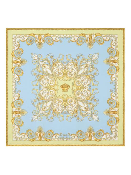 26SS 베르사체 머플러/스카프 1001600 1A17059 5Y580 PALE YELLOW PASTEL BLUE