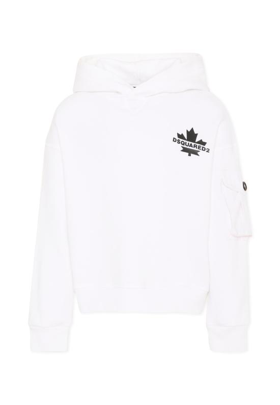 26SS [키즈] 디스퀘어드2 트레이닝 상의 DQ2735 D0AC6 DQ100 WHITE