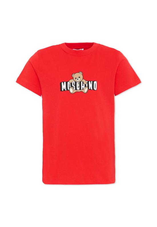 26SS [키즈] 모스키노 티셔츠 HZM058 LAA03 50109 RED