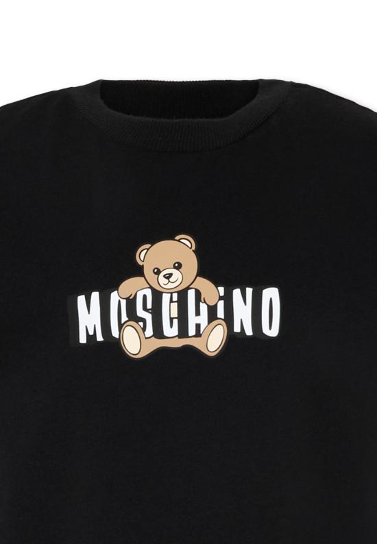 26SS [키즈] 모스키노 티셔츠 HZM058 LAA03 60100 BLACK - MOSCHINO