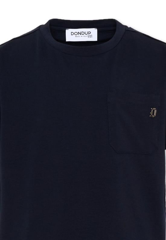 26SS [키즈] 돈답 티셔츠 DMTS051 0 JE017 4005 BLUE - DONDUP