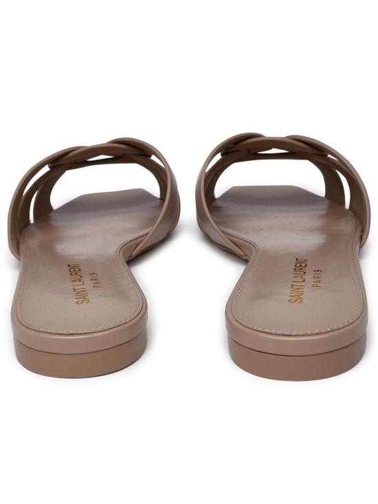  생로랑 스무스 레더 트리뷰트 뮬 572761AAAAH2721 Beige - SAINT LAURENT