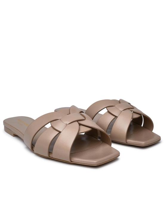  생로랑 스무스 레더 트리뷰트 뮬 572761AAAAH2721 Beige - SAINT LAURENT