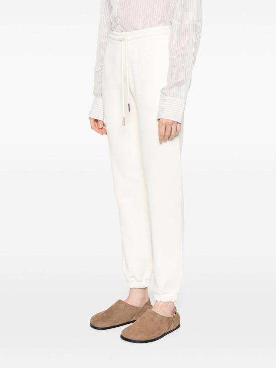  몽클레어 로고 패치 코튼 스웨트팬츠 8H0000689B0Q034 White - MONCLER