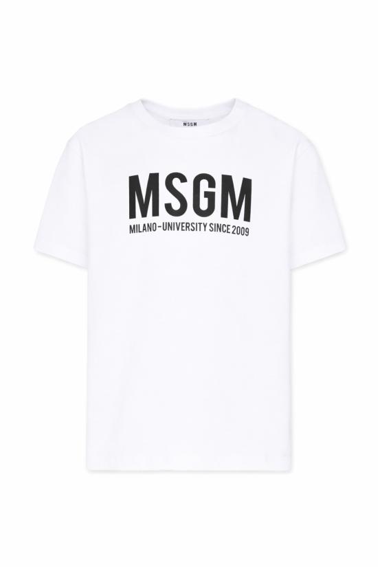 26SS [키즈] 엠에스지엠 티셔츠 S6MSJUTH051 001 WHITE - MSGM