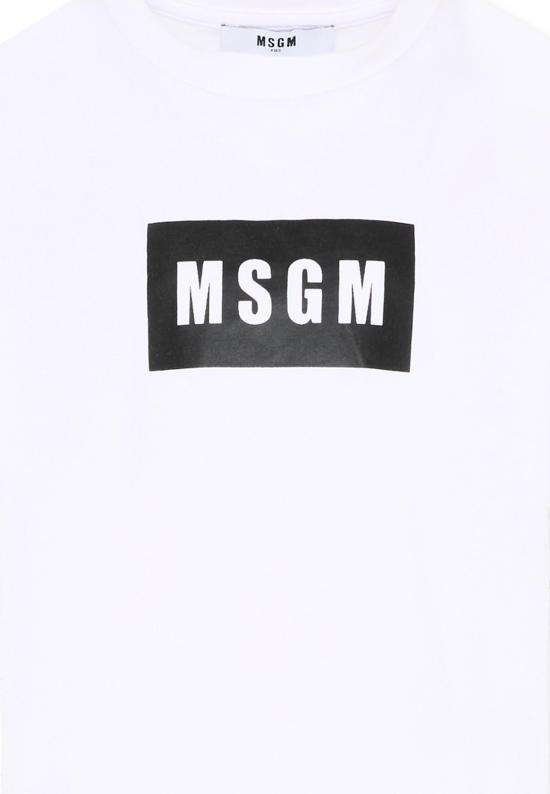 26SS [키즈] 엠에스지엠 티셔츠 S6MSJUTH005 001 WHITE - MSGM