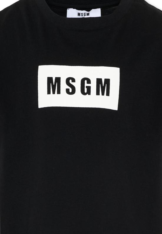 26SS [키즈] 엠에스지엠 티셔츠 S6MSJUTH005 110 BLACK - MSGM