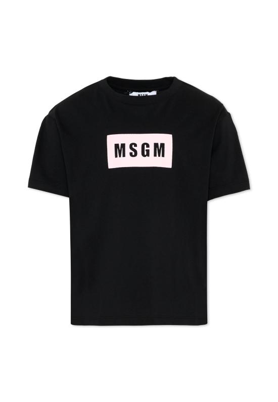 26SS [키즈] 엠에스지엠 티셔츠 S6MSJUTH005 110 88 BLACK - MSGM