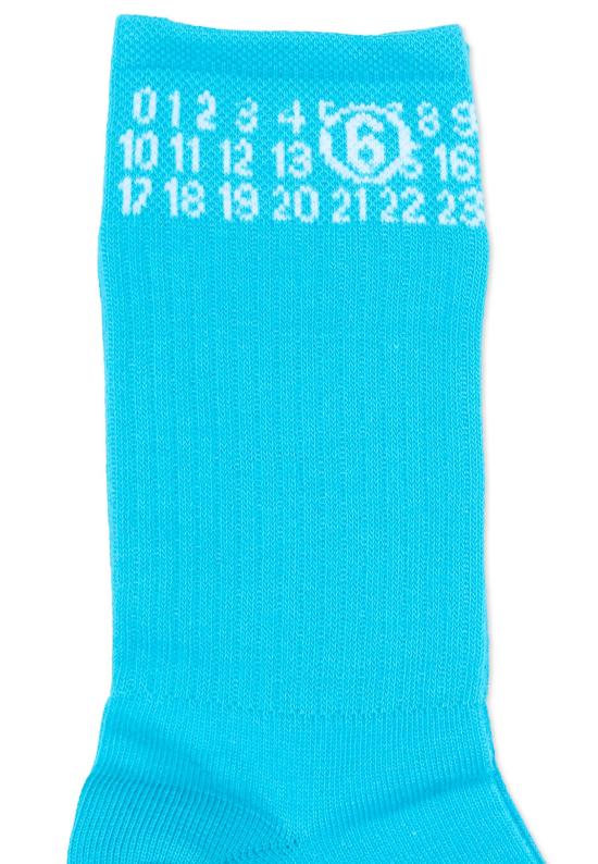26SS [키즈] MM6 메종마르지엘라 발목 양말 M60571 MM045 M6809 LIGHT BLUE - MM6 MAISON MARGIELA