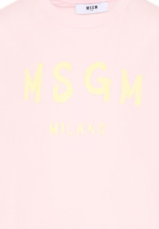 26SS [키즈] 엠에스지엠 티셔츠 S6MSJUTH001 MS076 PINK - MSGM