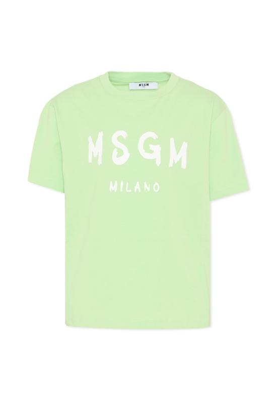 26SS [키즈] 엠에스지엠 티셔츠 S6MSJUTH001 MS077 GREEN