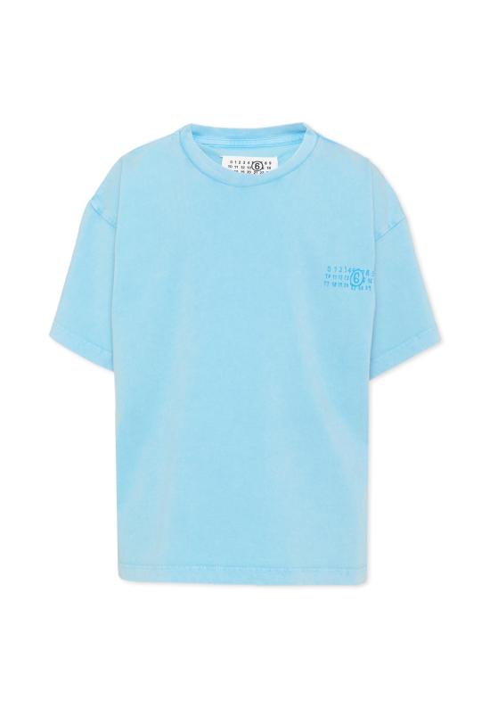26SS [키즈] MM6 메종마르지엘라 티셔츠 M60985 MM07Q M6809 LIGHT BLUE