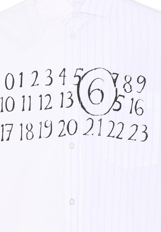 26SS [키즈] MM6 메종마르지엘라 셔츠 M60947 MM07H M6C44 WHITE - MM6 MAISON MARGIELA