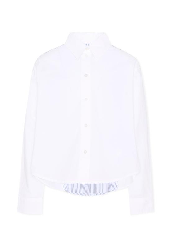 26SS [키즈] MM6 메종마르지엘라 셔츠 M60946 MM07H M6C43 WHITE