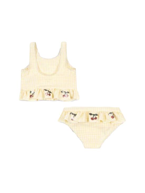 26SS [키즈] 콩제 슬래드 원피스 수영복 KS104785K BANANAALMONDCHECK YELLOW - KONGES SLOEJD