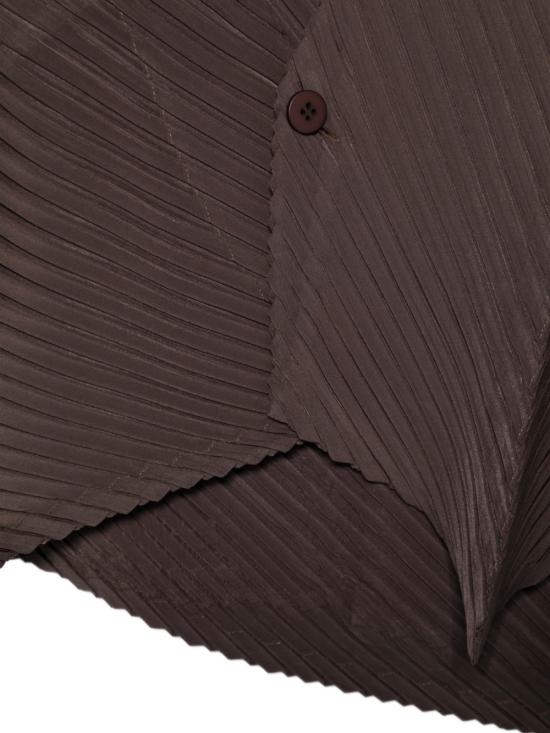 26SS 이세이 미야케 가디건 IM66FO674 45 Brown - ISSEY MIYAKE