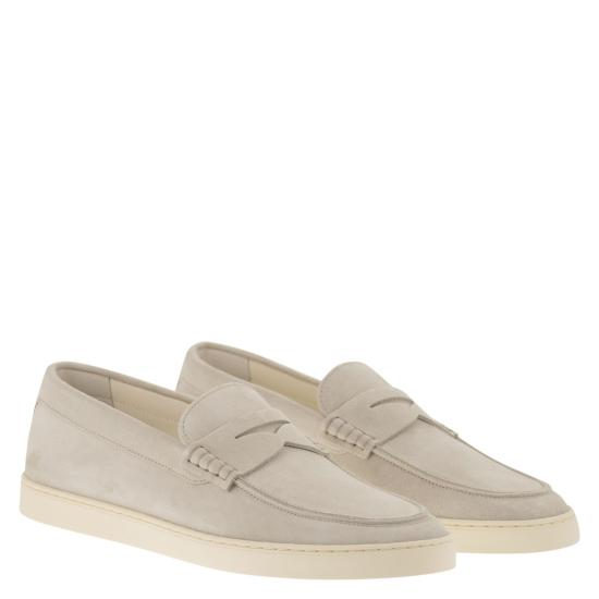 26SS 브루넬로 쿠치넬리 스웨이드 로퍼 스니커즈 MZUSOLP312 ICE - BRUNELLO CUCINELLI