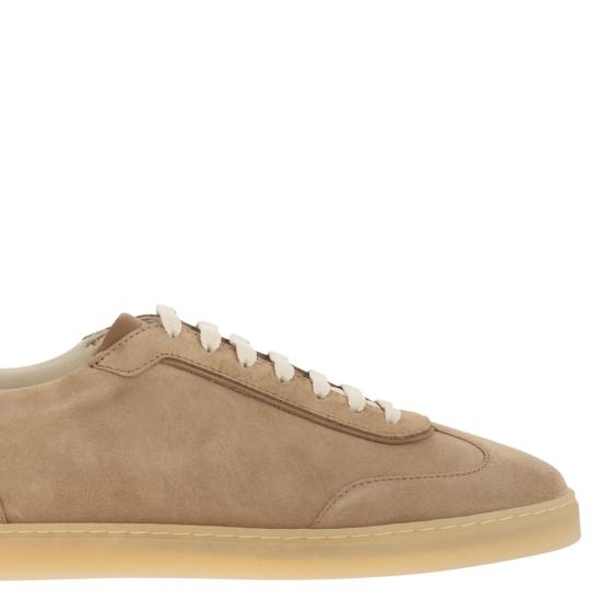 26SS 브루넬로 쿠치넬리 스웨이드 스니커즈 MZUMGLJ336 BEIGE - BRUNELLO CUCINELLI