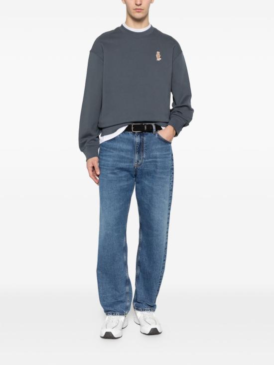 26SS 메종키츠네 긴팔 티셔츠 QM00309 KM03410422 Blue - MAISON KITSUNE