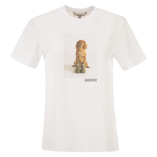 26SS 바버 폴로 티셔츠 LTS0715 WHITE