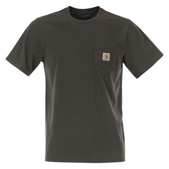  칼하트 숏슬리브 포켓 티셔츠 I030434 BROWN