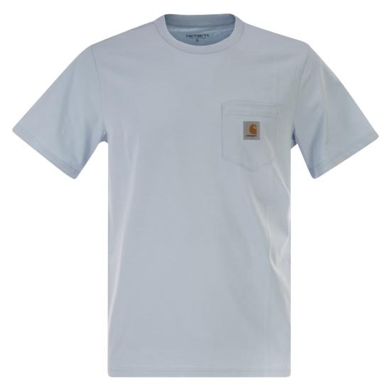  칼하트 숏슬리브 포켓 티셔츠 I030434 LIGHT BLUE