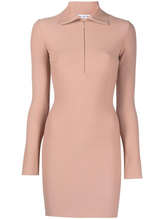  알라이아 숏 원피스 AA9R22542M735 100 Powder - ALAIA