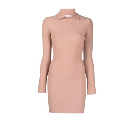  알라이아 숏 원피스 AA9R22542M735 100 Powder - ALAIA