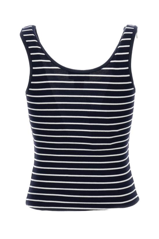 26SS 랄프 로렌 민소매 티셔츠 290P09825001NAVYCREAM Blue - RALPH LAUREN