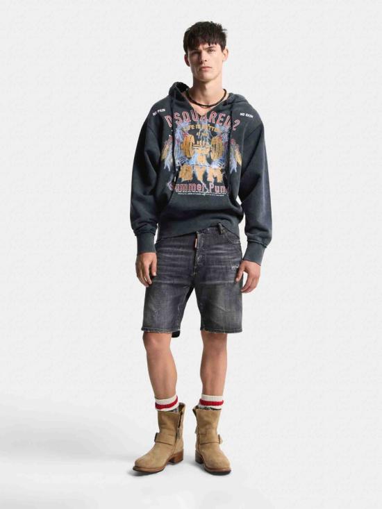 26SS 디스퀘어드2 숏팬츠 S74MU0964S30357900 BLACK DOM - DSQUARED2