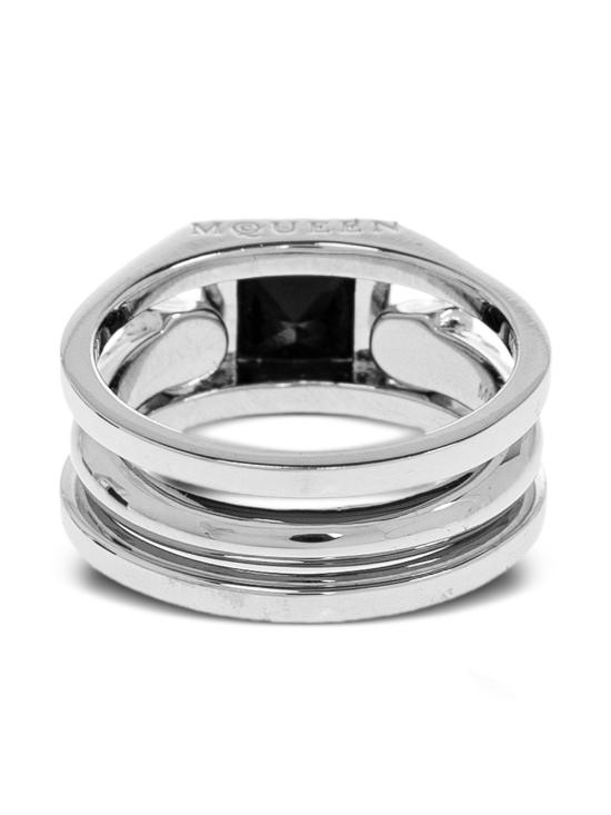 26SS 알렉산더 맥퀸 반지 854604J161B1112 PALLADIUM DOM - ALEXANDER MCQUEEN