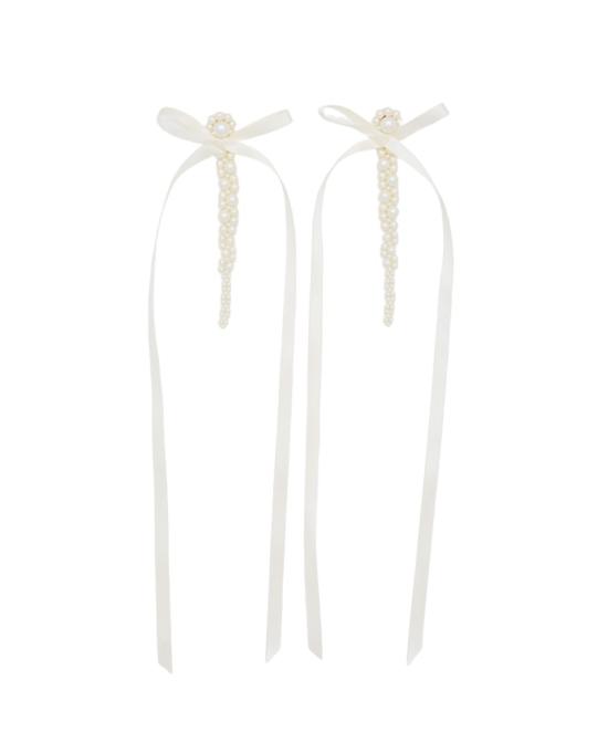 25FW 시몬로샤 주얼리 ERG4100904PEARLIVORY White