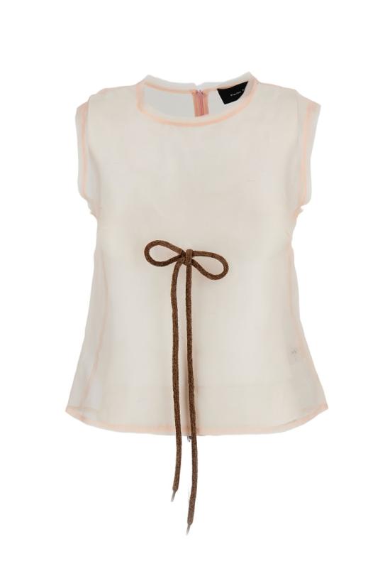 26SS 시몬로샤 민소매 티셔츠 54420360PINKBROWN Pink