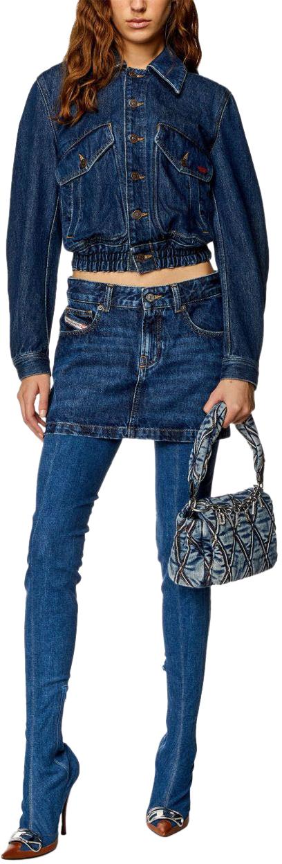 26SS 디젤 숏 스커트 A0493509I2701 BLUE - DIESEL