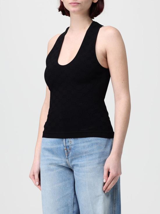 26SS 구찌 민소매 티셔츠 852275XKFCP 1000 Black - GUCCI