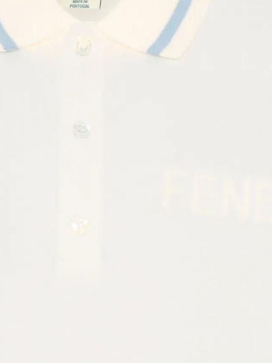 26SS [키즈] 펜디 폴로 셔츠 JMI4967AJ F0TU9 White - FENDI